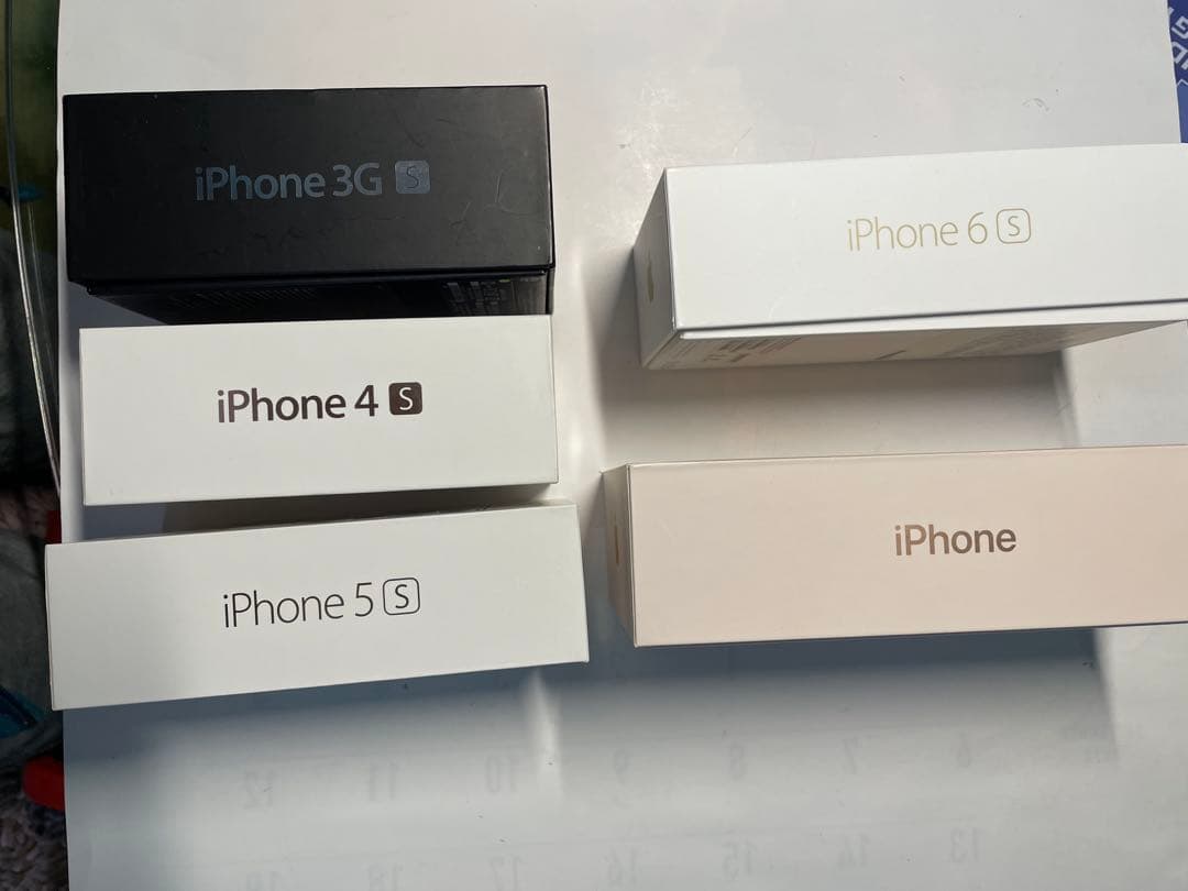 iPhoneモデルの未使用空箱セット