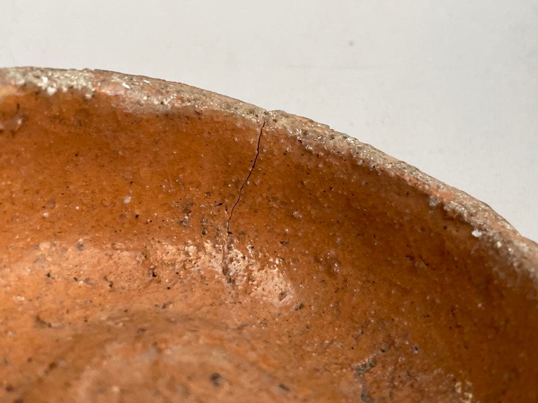 陶芸家　樂吉左衛門　手捻り　赤楽　蜜柑　香合　陶製香合　茶道具