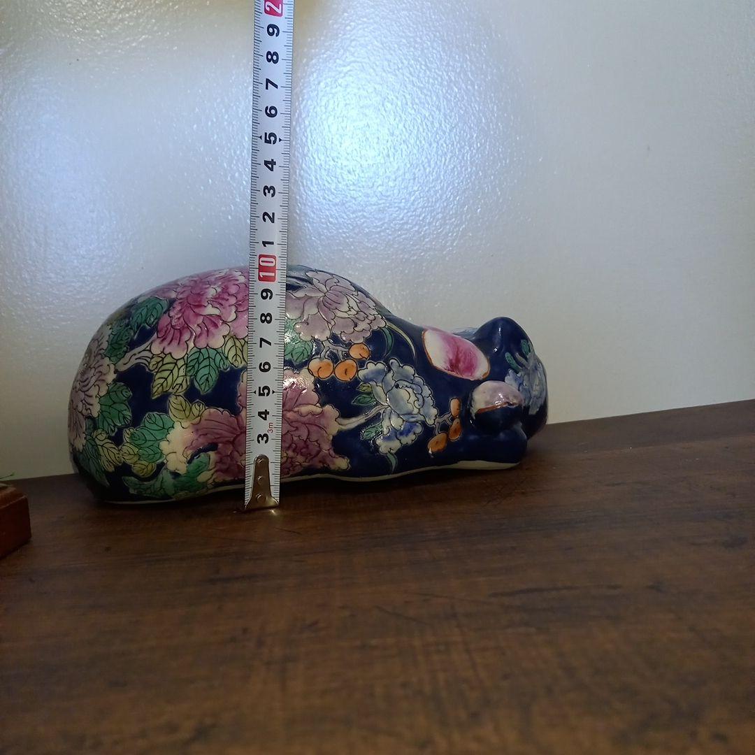 眠り猫 sleeping cat vintage ceramic object