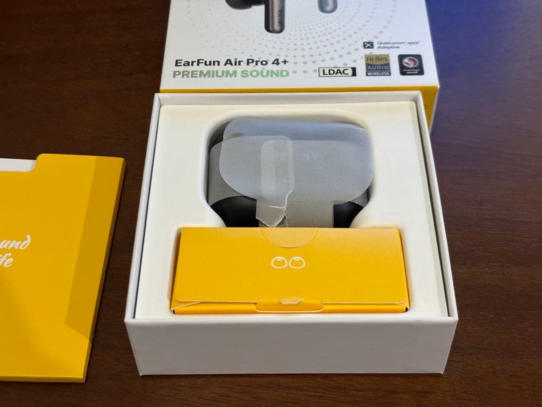 EarFun Air Pro 4+ ワイヤレスイヤホン ブラック （L）キズあり