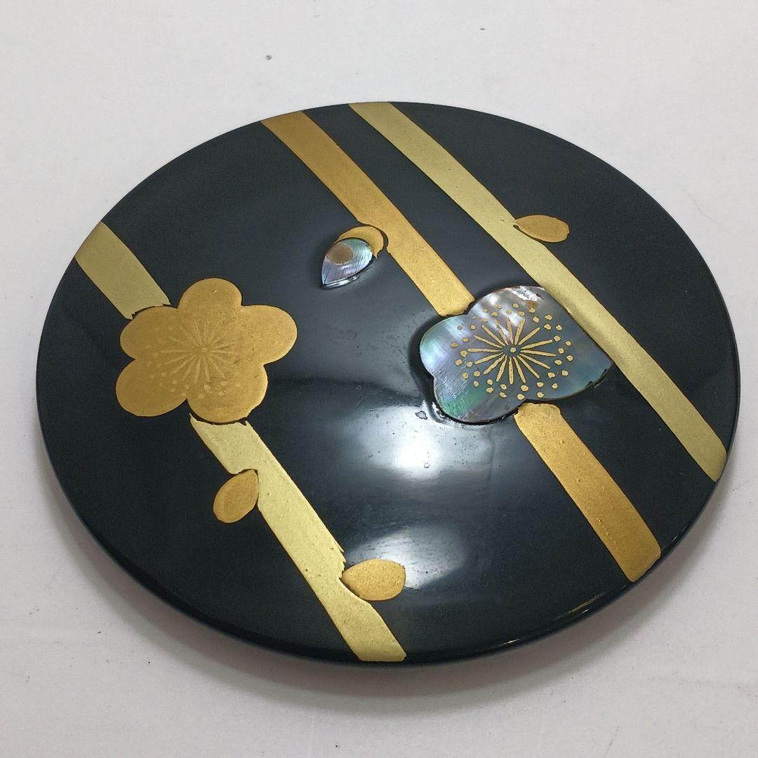 Y3030-4 茶道具 岡本陽斎 春秋棗 替え蓋付 共箱　YY