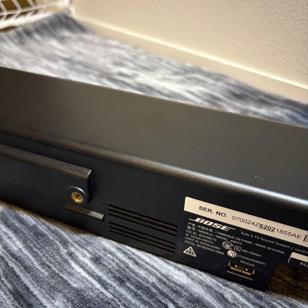 【極美品】Bose Solo5 TV Sound System サウンドバー