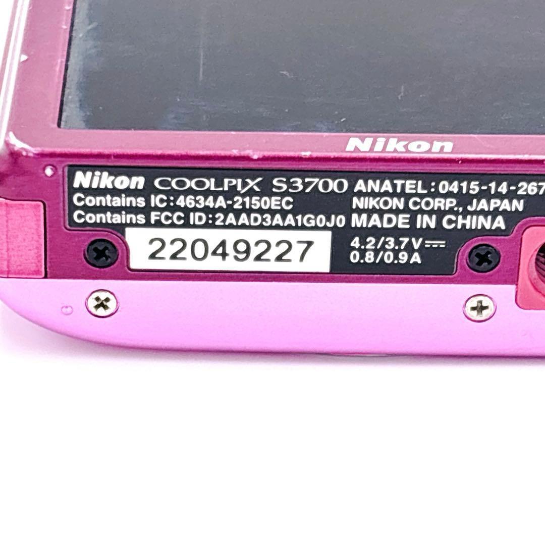 Nikon ニコン COOLPIX S3700 ピンク デジカメ Wi-Fi搭載