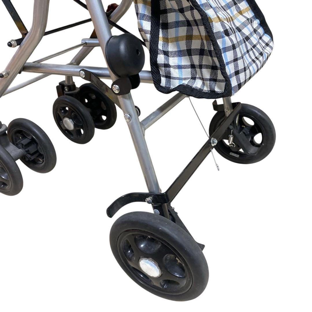 美品 幸和製作所 シプール シルバーカー 手押し車 SICP02 チェック柄