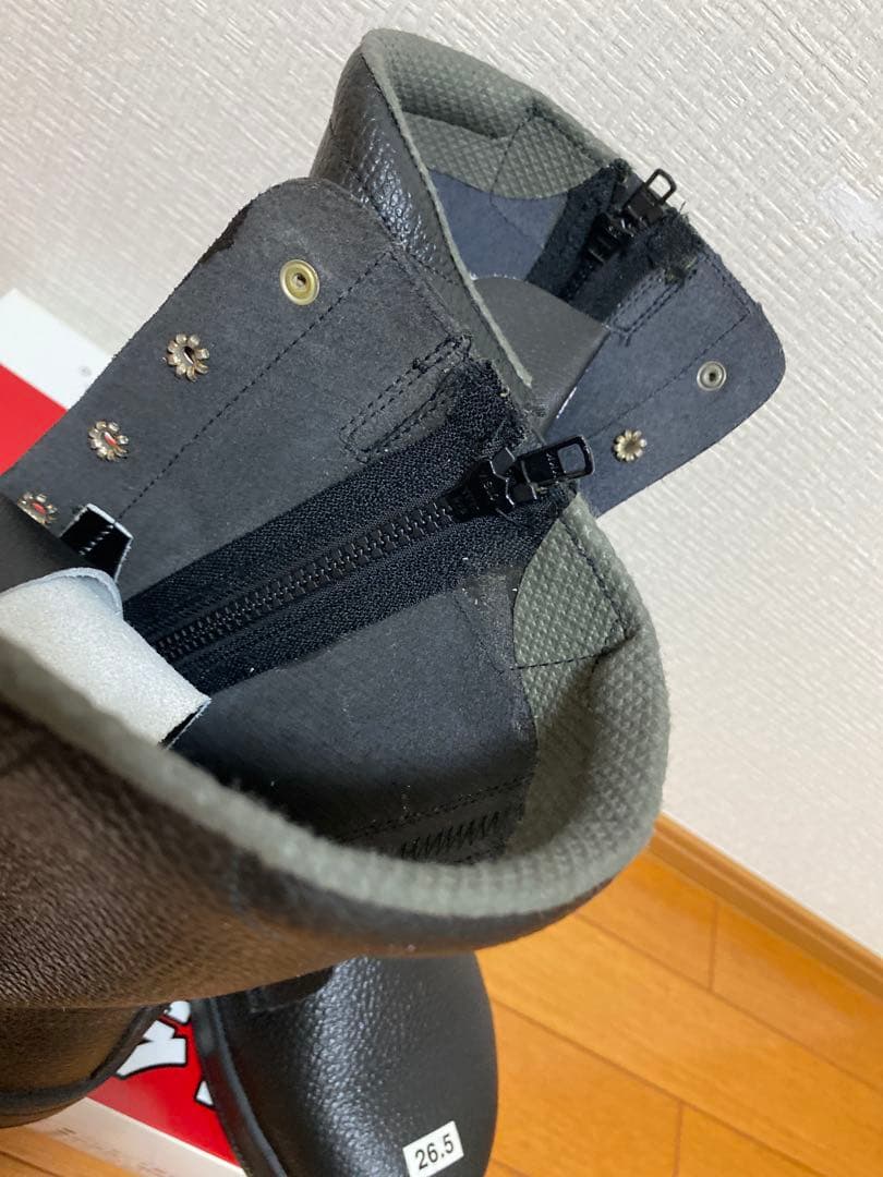 XEBEC 安全靴 ジッパー付き　長編上85023 26.5cmEEE