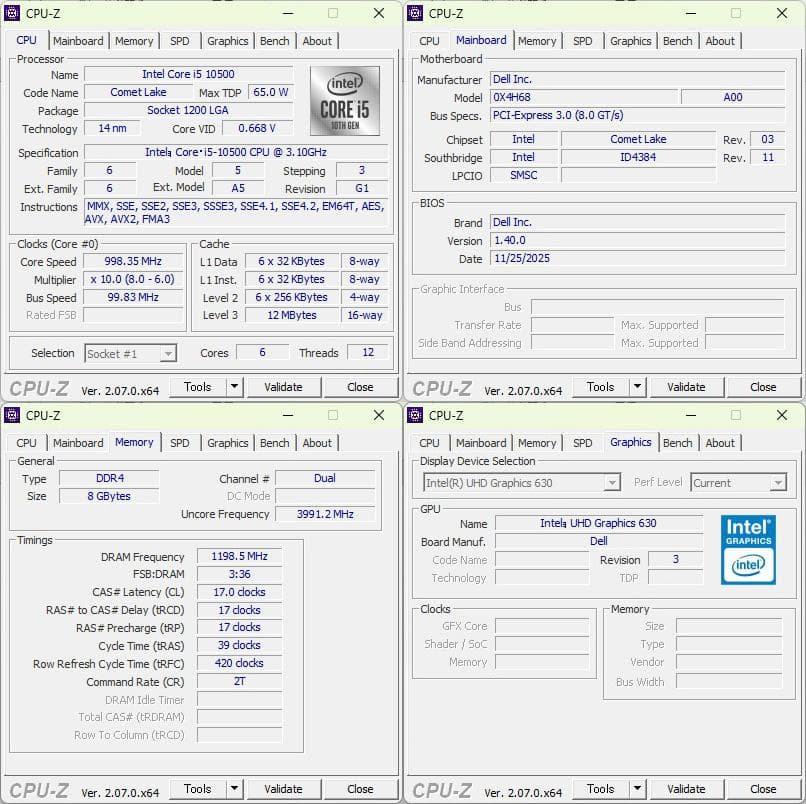 DELL OptiPlex 5090 i5 10世代/SSD256/HDD500