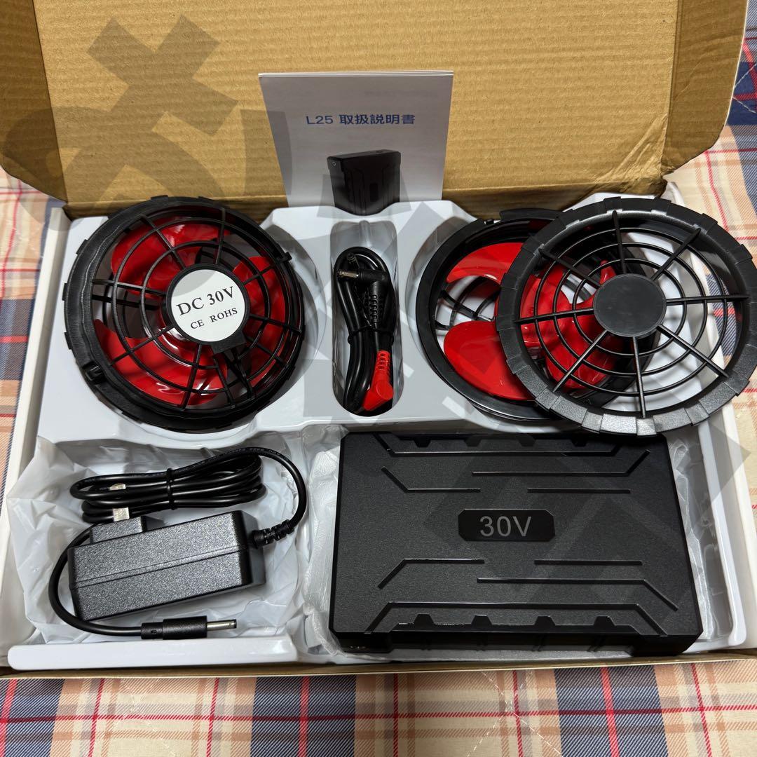 今がチャンス 40000mAh 空調作業服 30V ファンバッテリーセット