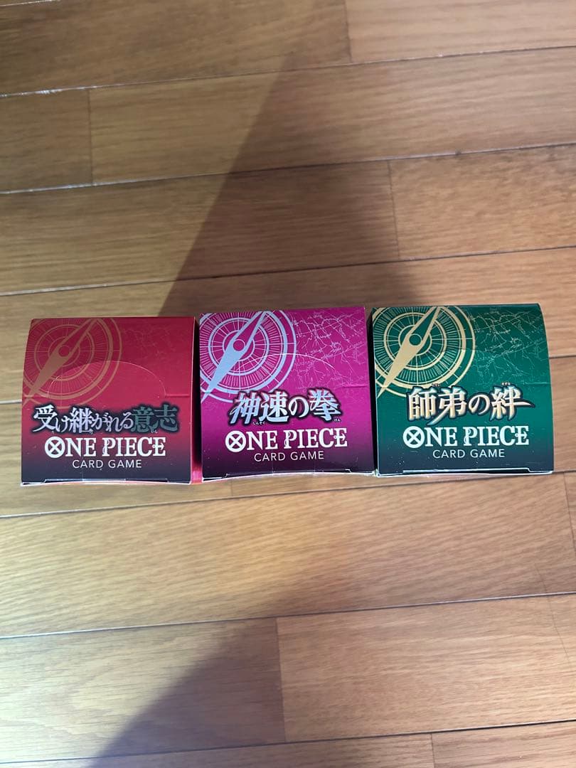 ONE PIECE テープ付き　神速の拳　受け継がれる意志　師弟の絆　3セット