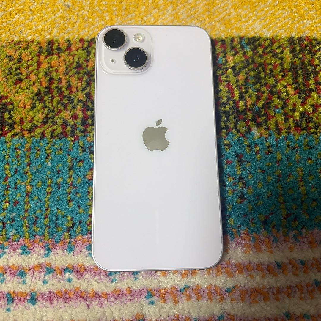 Apple iPhone 14パープル　128GB 箱、充電器付き