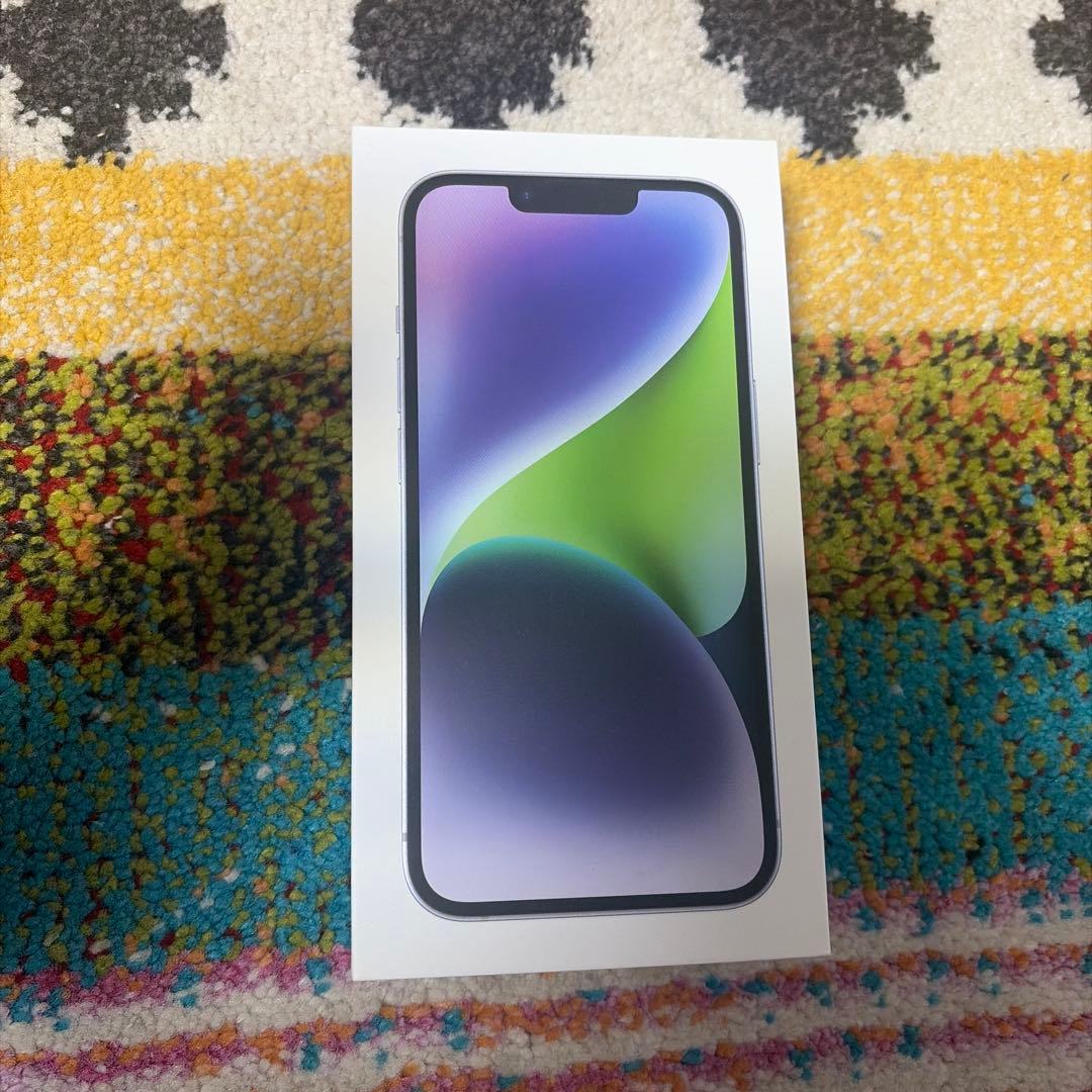 Apple iPhone 14パープル　128GB 箱、充電器付き