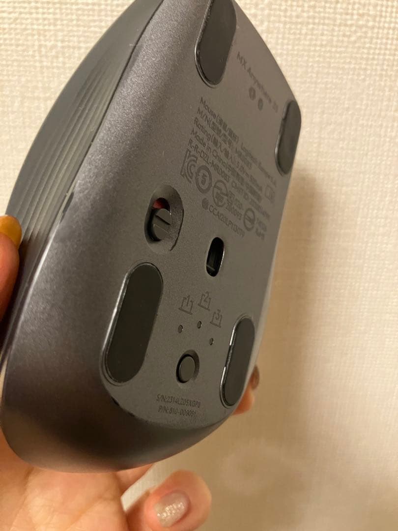 Logitech MXAnywhere 3S ワイヤレスマウス 黒