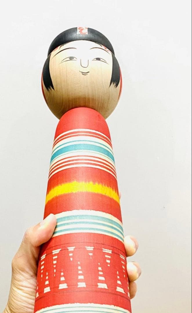 中古 こけし 人形 日本 伝統 木製 BIG Pコレクション　希少　美品　美術品