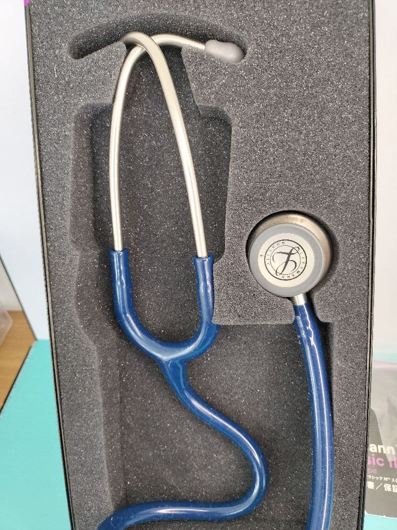 新品未使用 Littmann Classic III 聴診器 青 印字あり