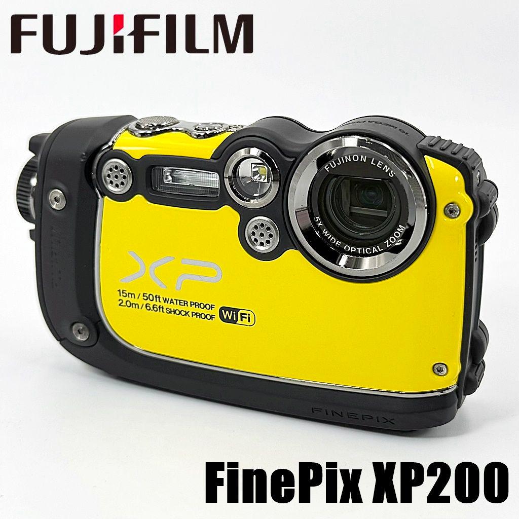 フジフイルム FinePix XP200 イエロー コンデジ カメラ 中古