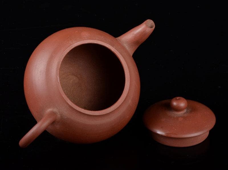 中国　紫砂　朱泥　急須　茶壷　C　R5344