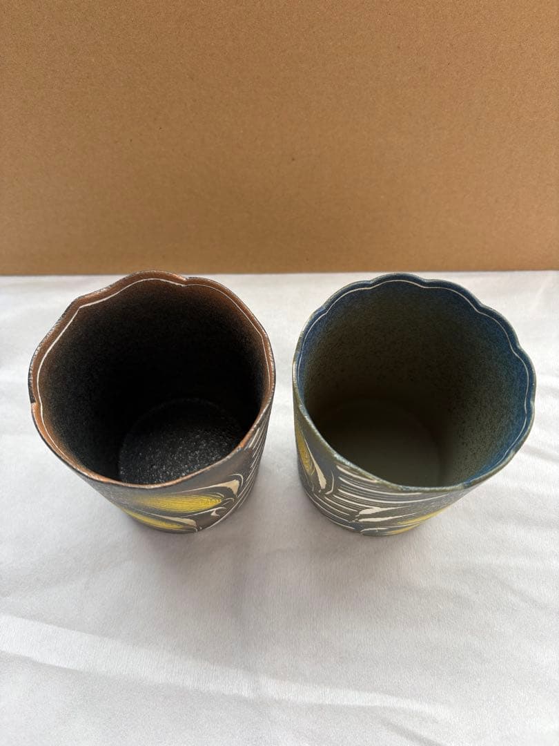 有田焼 野中弦 焼酎グラス ペアグラス 作家物　新品未使用 定価24,000円