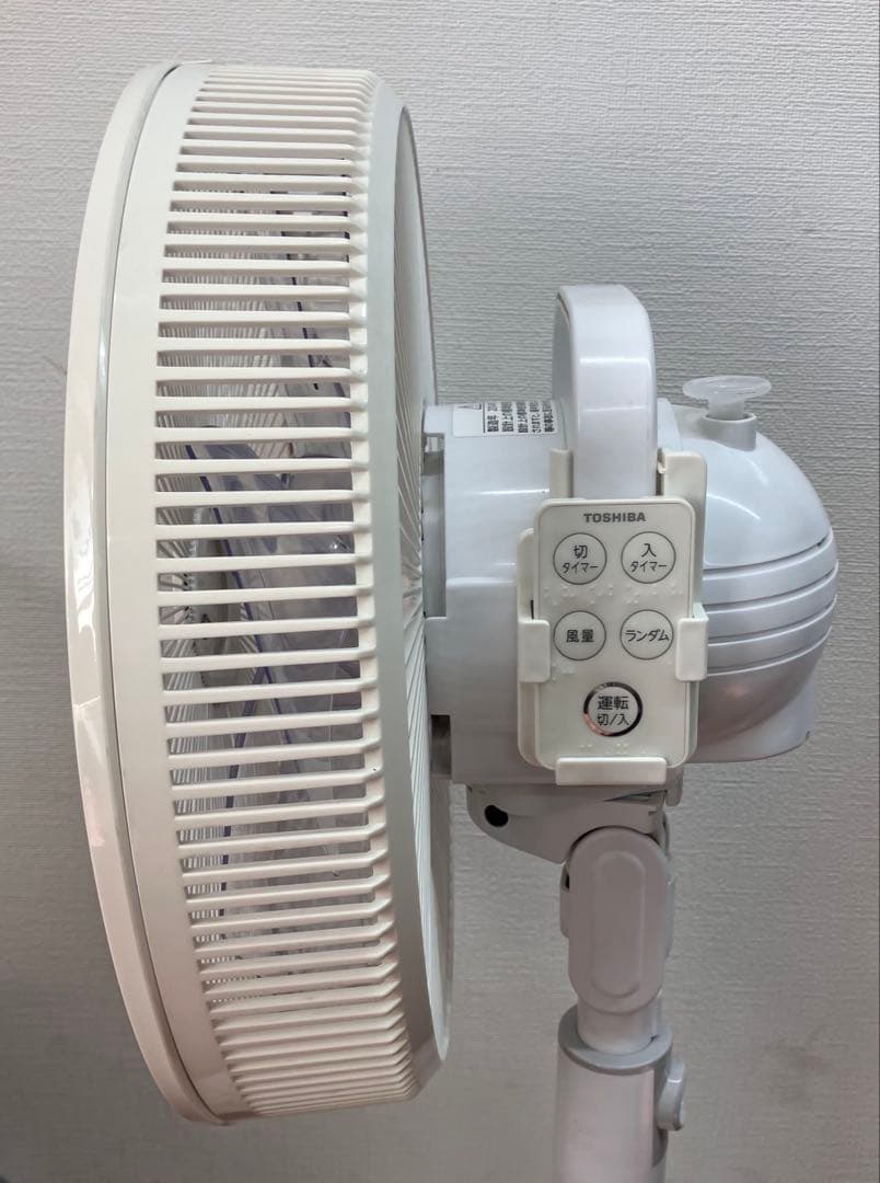 東芝 扇風機 F-ALS50(W) 7枚羽根 リビング扇 リモコン付※稼動品