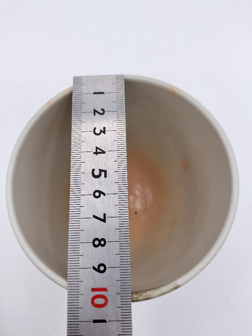c042 茶碗 錆絵捉月 通次阿山 木箱 茶道具 古物