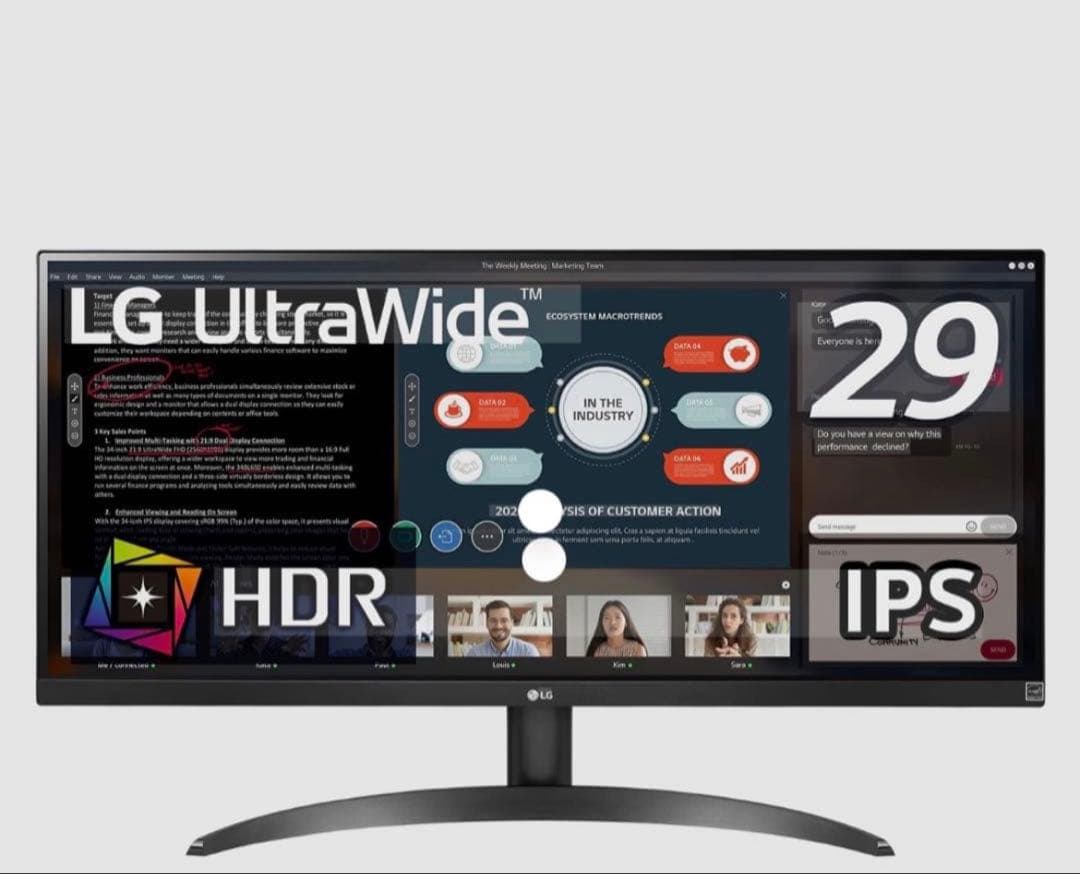 LG モニター ディスプレイ 29WP500-B 29インチ