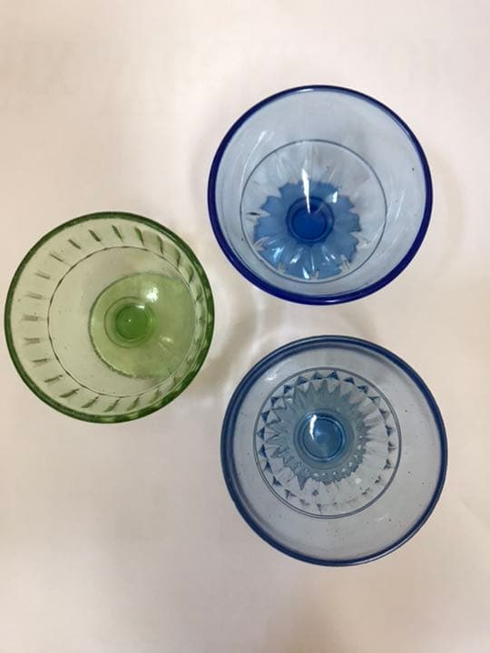 かき氷コップ　アンティーク　３個