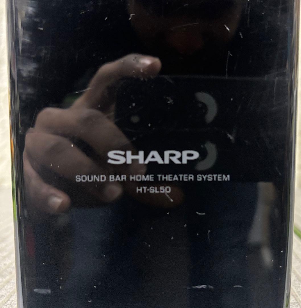 【中古】SHARP HT-SL50 サウンドバーサブウーファーセットリモコン久品