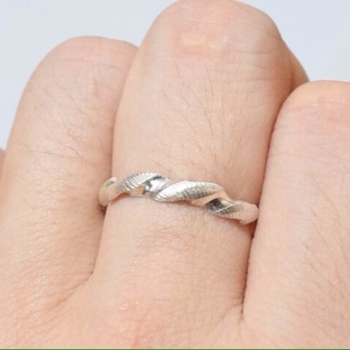 silver925オリジナル螺旋リング