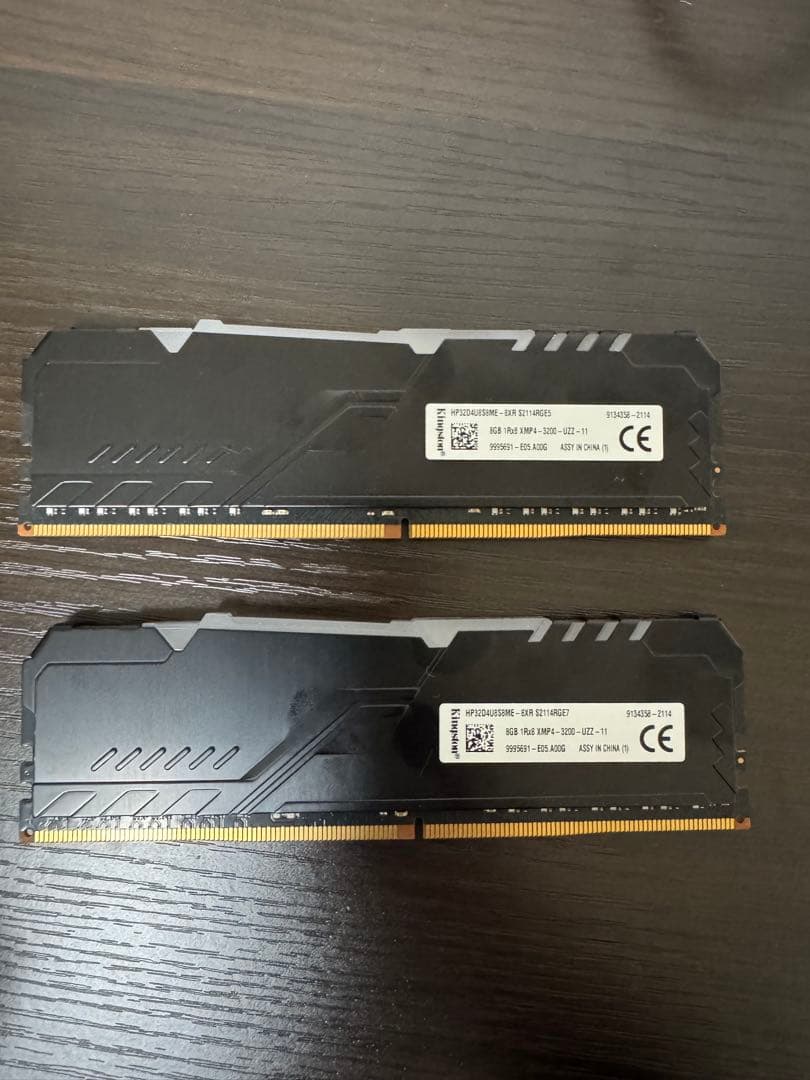HyperX DDR4 8GB 3200MHz メモリ　×2