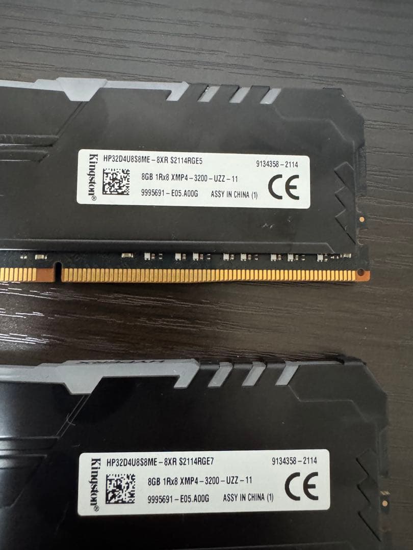 HyperX DDR4 8GB 3200MHz メモリ　×2