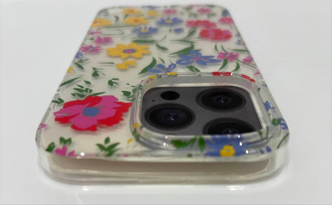 KATE SPADE iPhone14Pro ケース 花柄 リング付