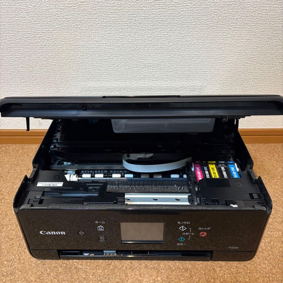 【美品】総印刷110枚！インク新品！Canon プリンター TS6330 BK