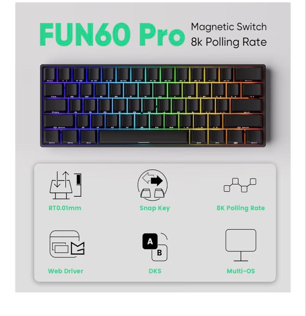 国内正規品MonsGeek(モンスギーク) FUN60 Max SP無線有線対応