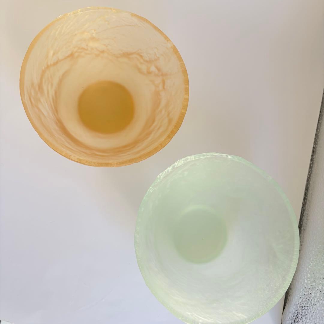 ドームフランス 抹茶茶碗 夫婦茶碗 新品未使用 水晶 クリスタルボウル daum