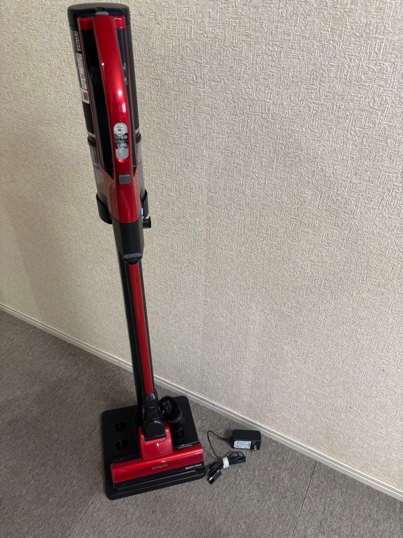 HITACHI スティッククリーナー SMART HEAD レッド