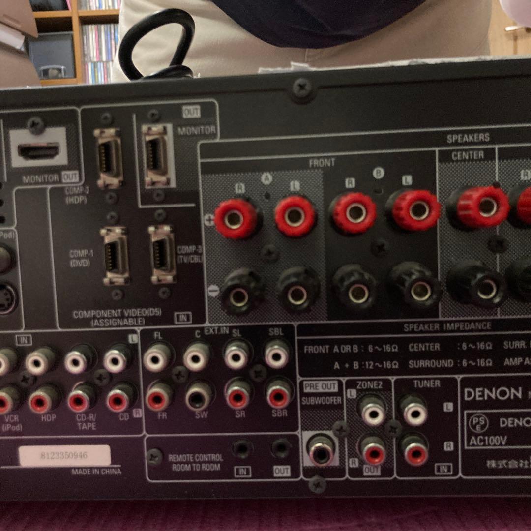 【値引・美品】DENON AVC1909 AVアンプ 【リモコン付・電池新品付】
