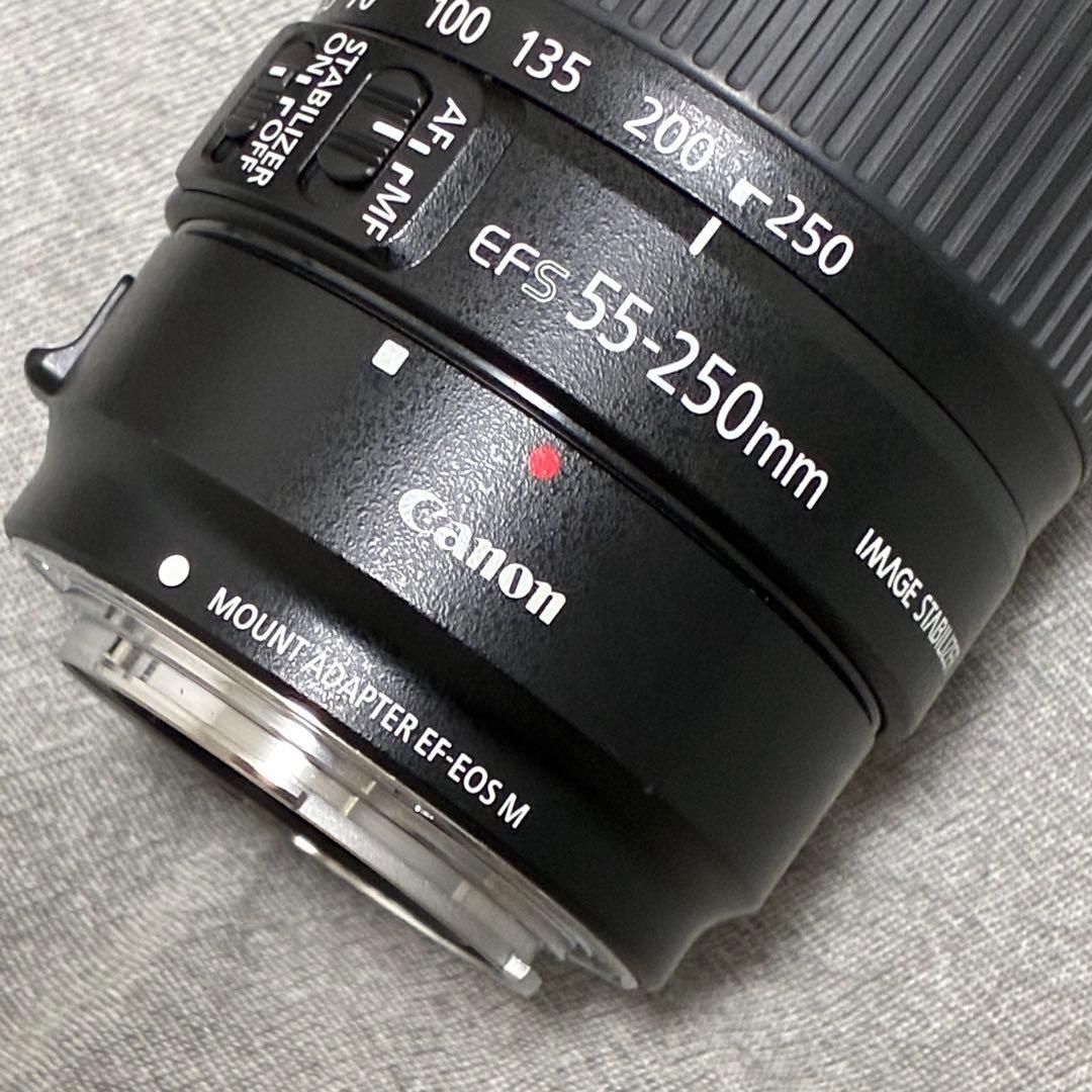 ⭐️美品⭐️Canon EFS 55-250 II & EF-EOS M アダプター