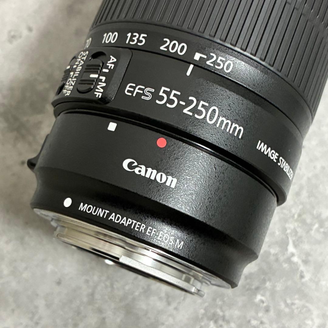 ⭐️美品⭐️Canon EFS 55-250 II & EF-EOS M アダプター