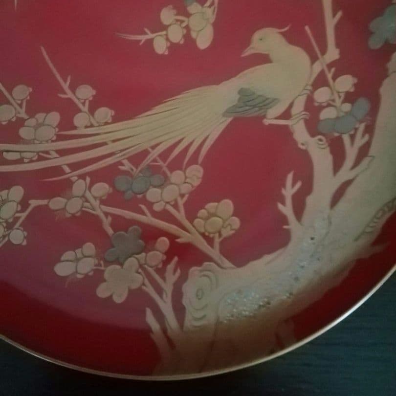 漆工芸　朱漆　金蒔絵　木盃③　江戸から明治時代　七組盃のひとつ