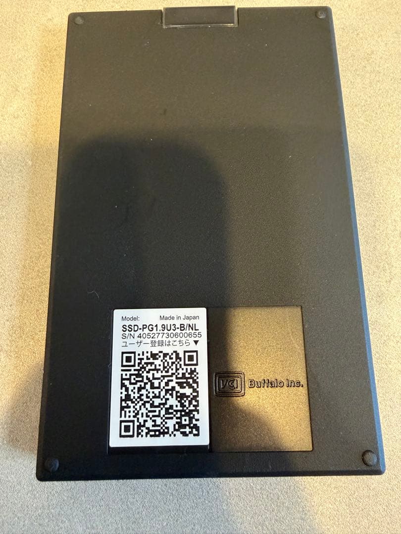 BUFFALO SSD-PG1.9U3-BJNL 外付けSSD