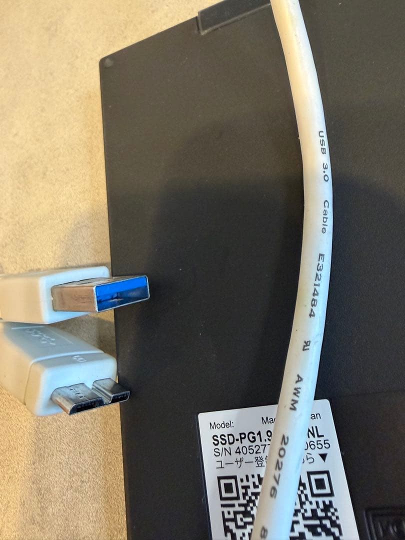 BUFFALO SSD-PG1.9U3-BJNL 外付けSSD