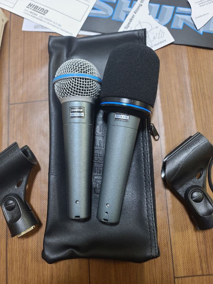 SHURE BETA57A/58A ダイナミックマイク2本セット