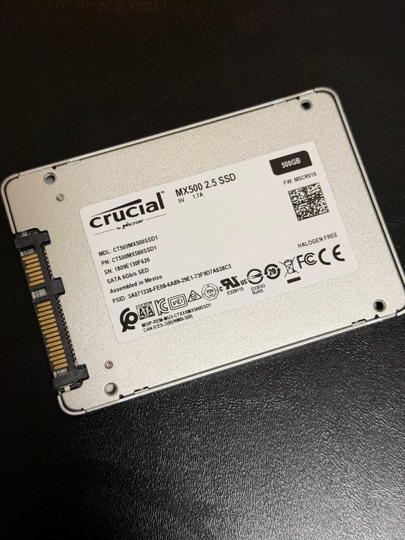 Crucial MX500 500GB SSD 2.5インチ 正常97% 動作品