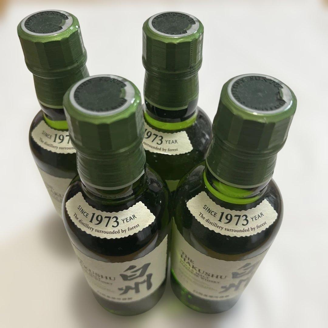 白州 シングルモルトウイスキー 180ml 4本セット