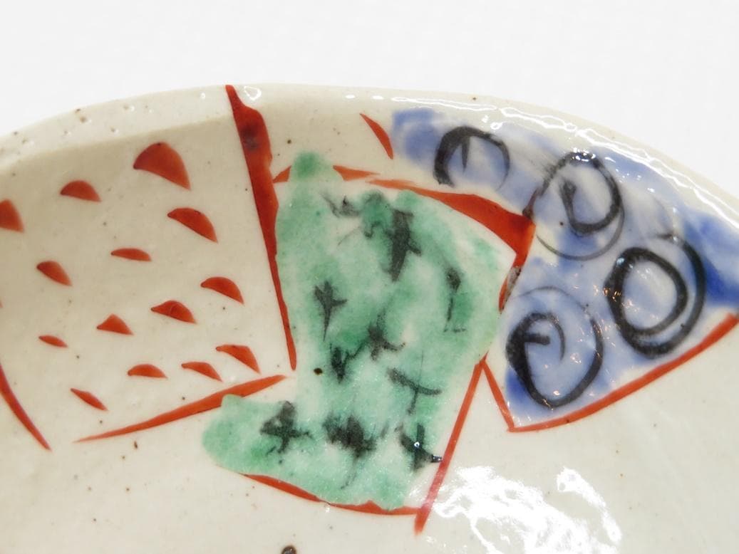 2305　買取品＜値下げ交渉大歓迎＞作家作品　色絵茶碗　共箱