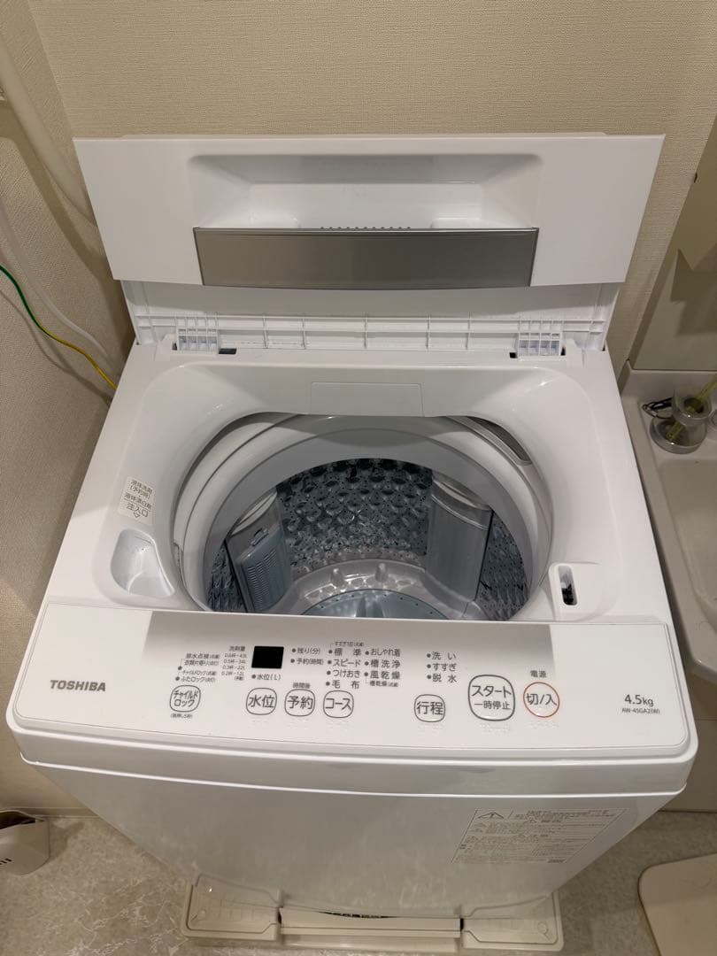 東芝 Double Shower Wash 4.5kg (3月25日まで)