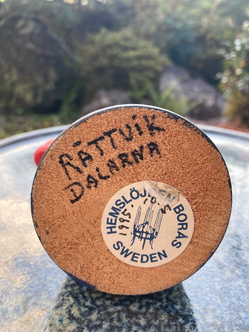 北欧　Rättvik Dalarna 木製キャンドルホルダー　ヴィンテージ
