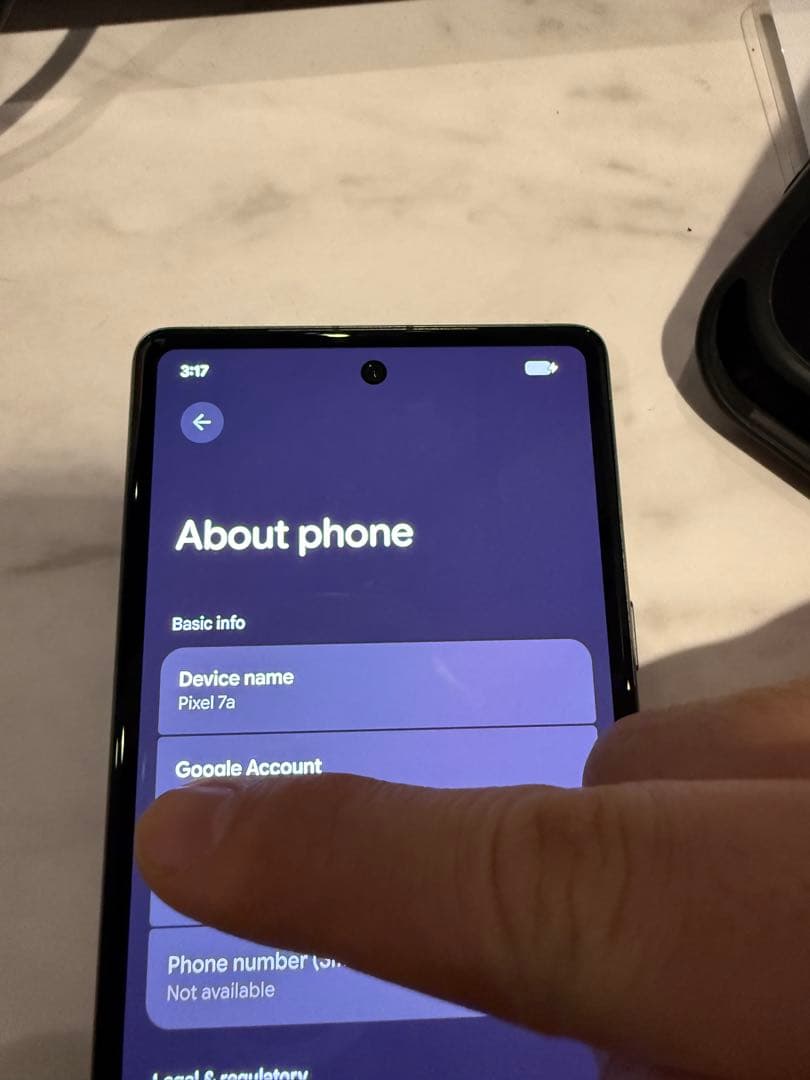 Google Pixel 7a黒