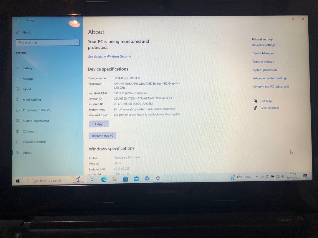 LENOVO ノートパソコン G50-45 6gb