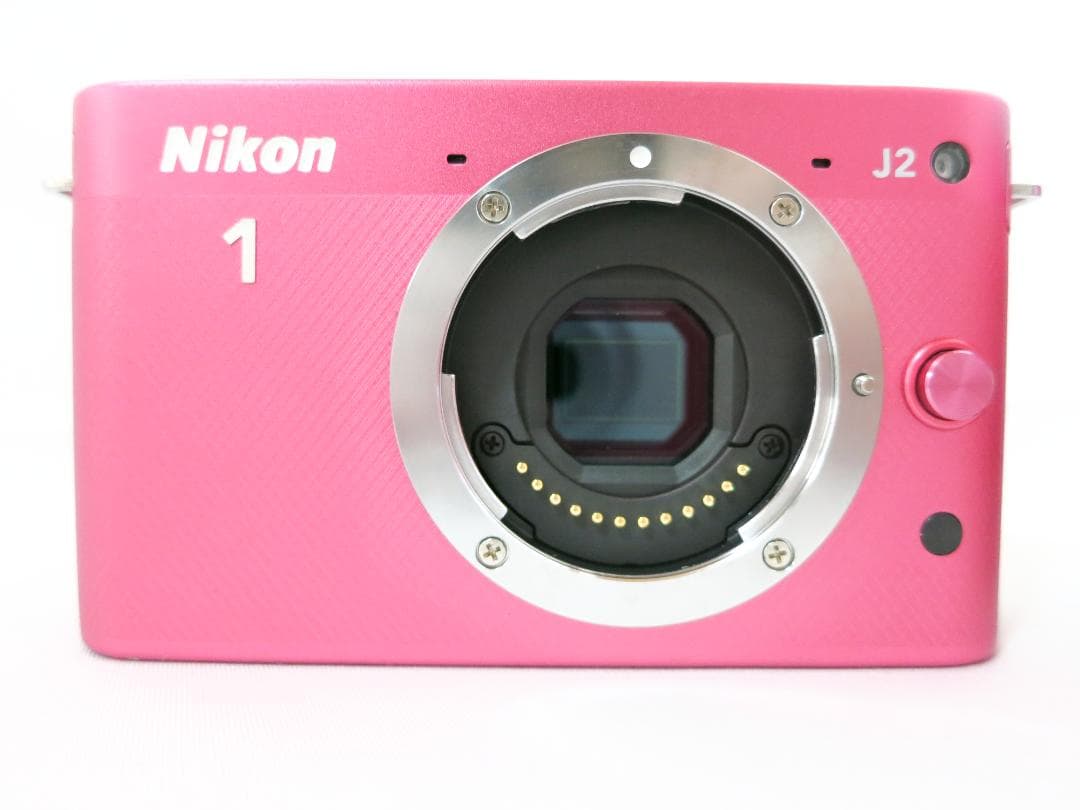 Nikon 1 J2 ミラーレス1眼レフ ニコン レンズ付 ピンク