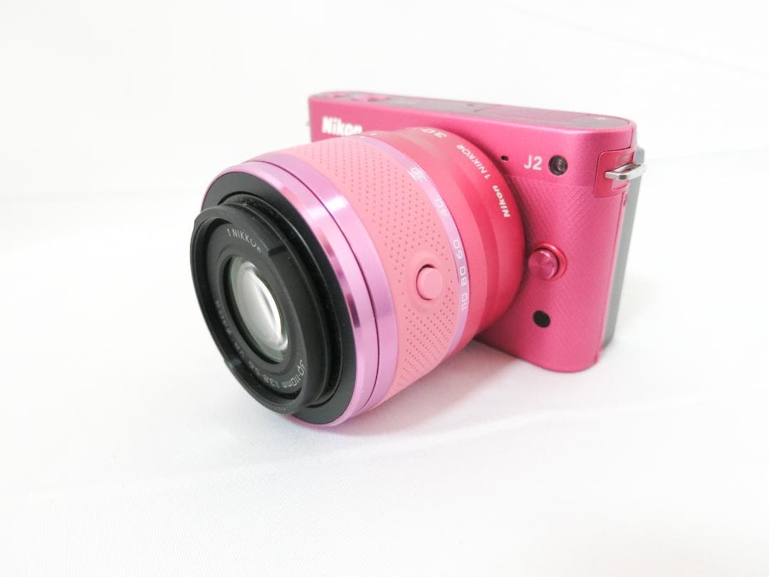 Nikon 1 J2 ミラーレス1眼レフ ニコン レンズ付 ピンク