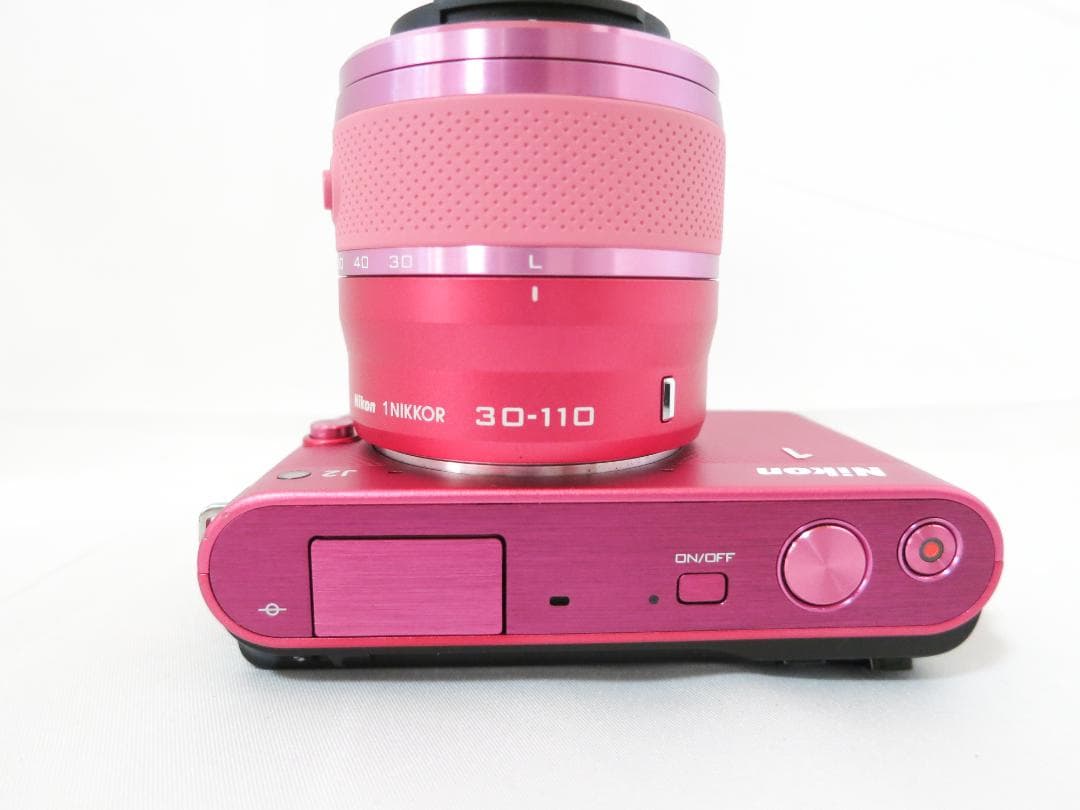 Nikon 1 J2 ミラーレス1眼レフ ニコン レンズ付 ピンク